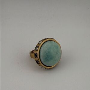 Kiam Family Elegant Gold and Blue Stone Ring